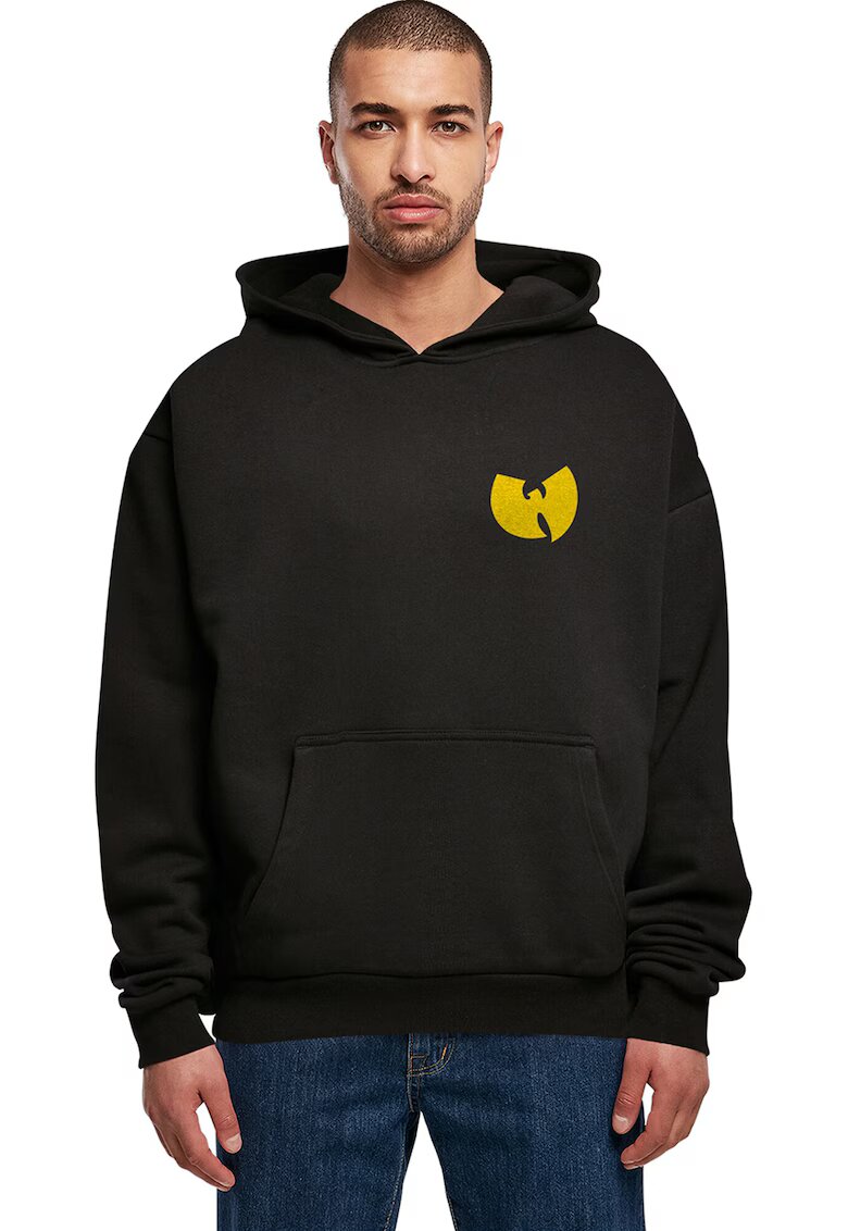 Mister tee Hanorac unisex supradimensionat - Alb/Negru/Galben