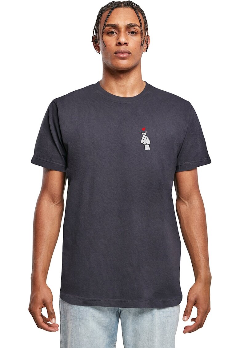 Mister tee Tricou cu imprimeu grafic - Alb/Albastru ultramarin