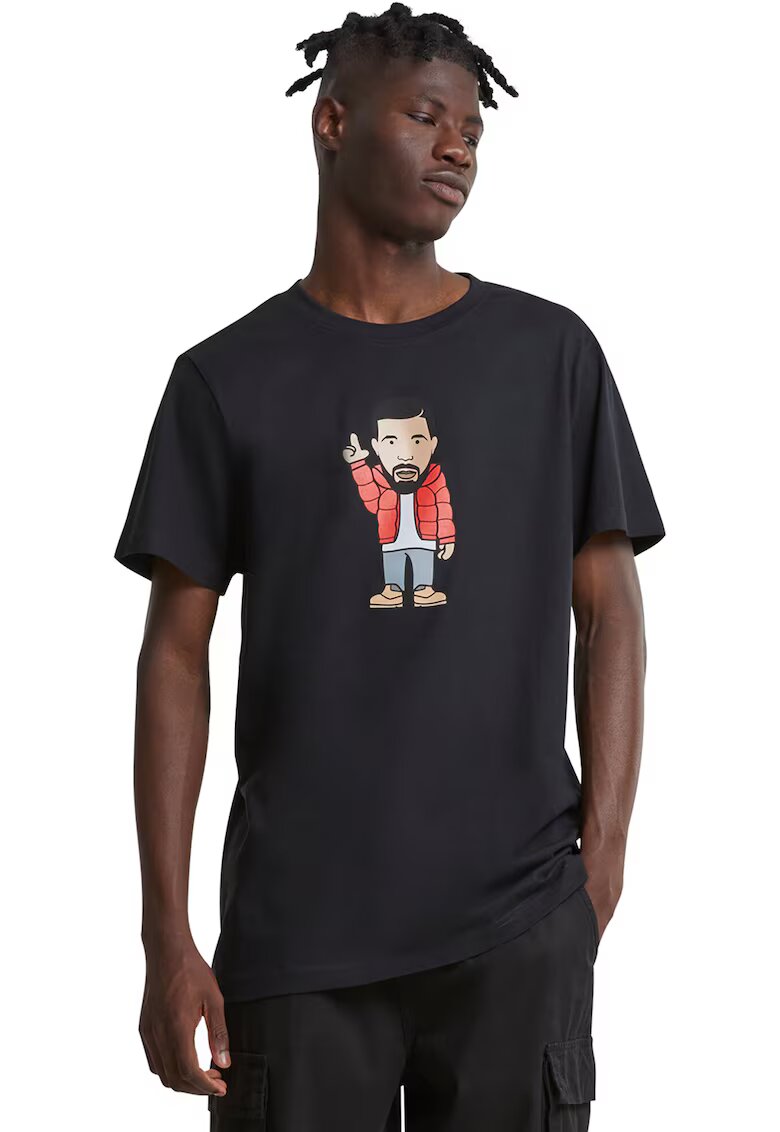 Mister tee Tricou cu imprimeu grafic - Rosu/Negru/Bej