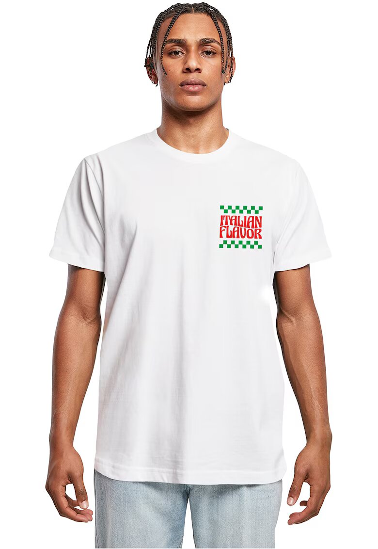 Mister tee Tricou cu imprimeu text - Rosu/Alb/Verde