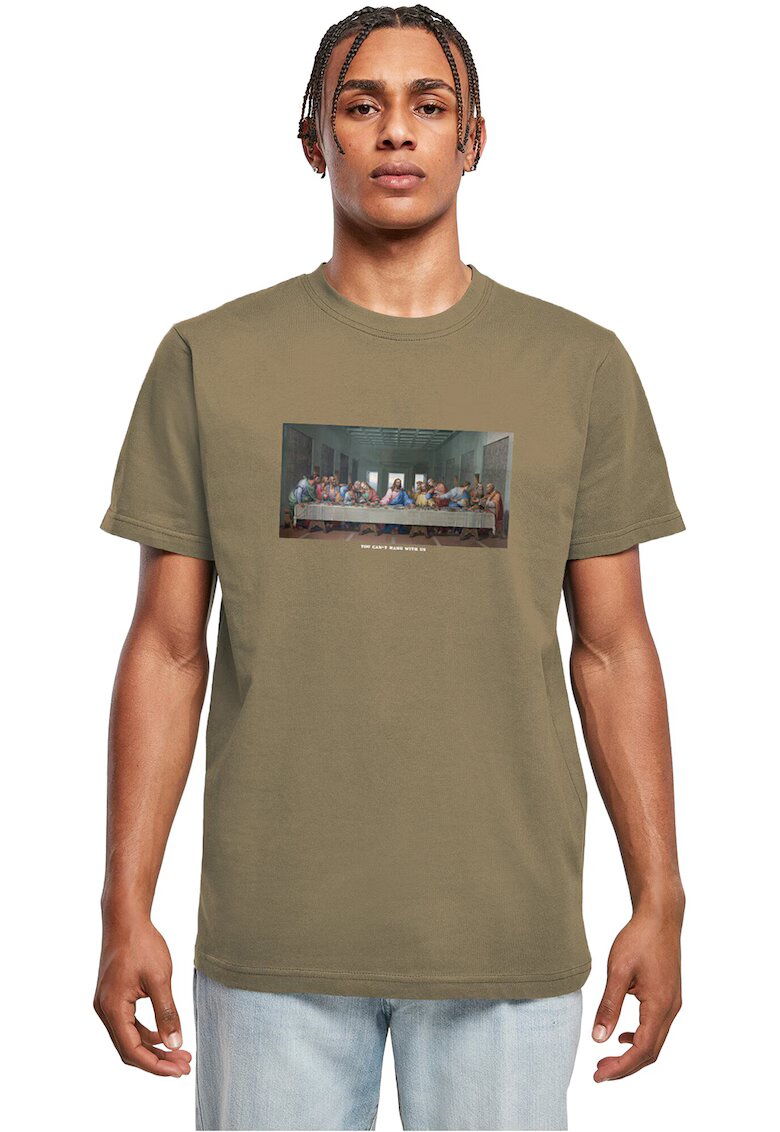 Mister tee Tricou de bumbac cu imprimeu foto - Maro inchis