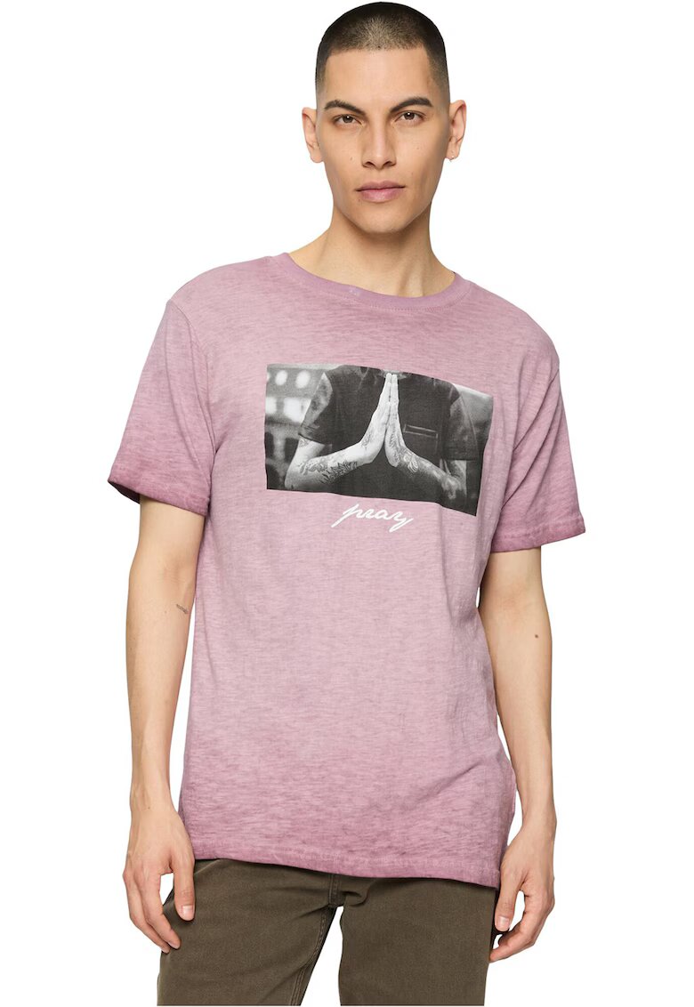 Mister tee Tricou de bumbac cu imprimeu foto - Roz fandango