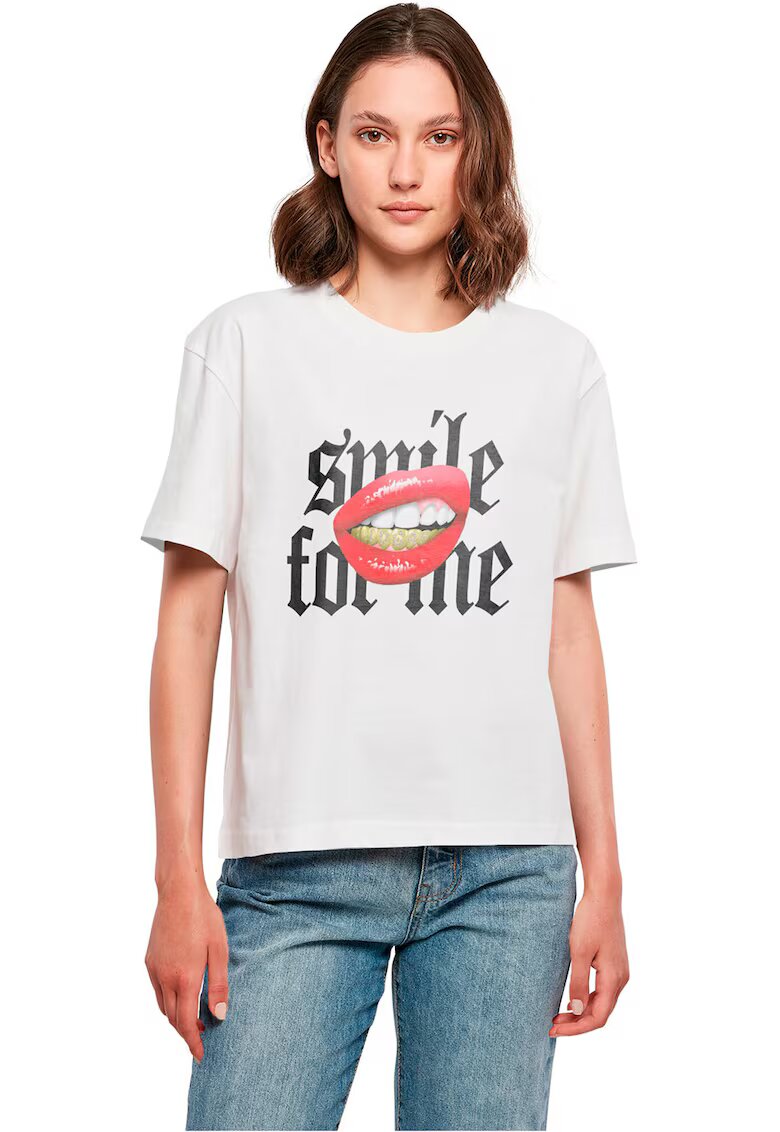 Mister tee Tricou de bumbac cu model grafic - Rosu/Alb/Negru