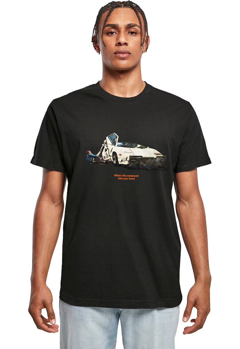 Mister tee Tricou din bumbac cu imprimeu grafic - Negru