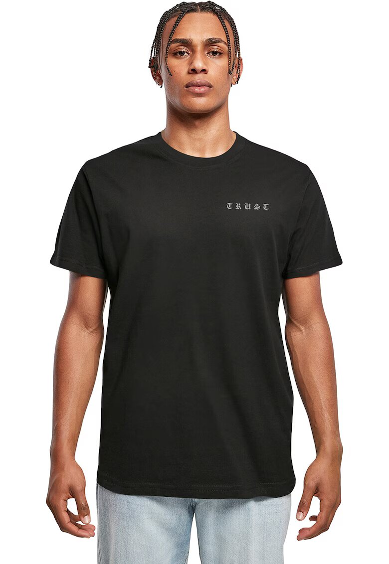 Mister tee Tricou din bumbac Trust Dove - Negru/Gri deschis