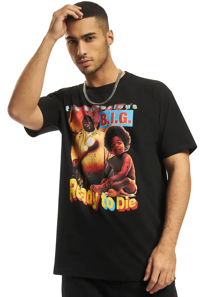 Mister tee Tricou unisex cu imprimeu - Negru/Galben/Albastru