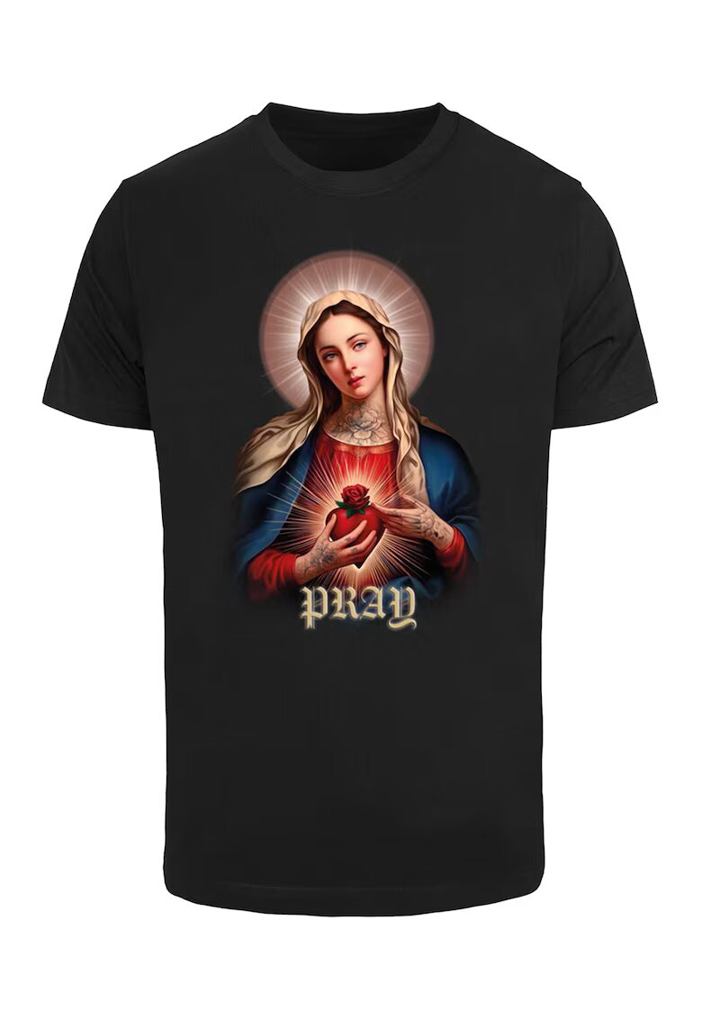 Mister tee Tricou unisex de bumbac - Negru