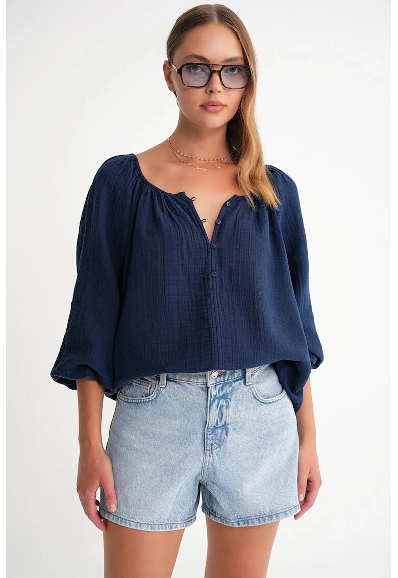 Mixray Bluza dama - Albastru Marin - Textil
