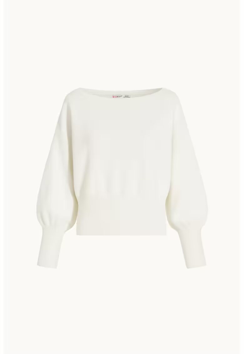 Mixray Pulover dama alb - One Size