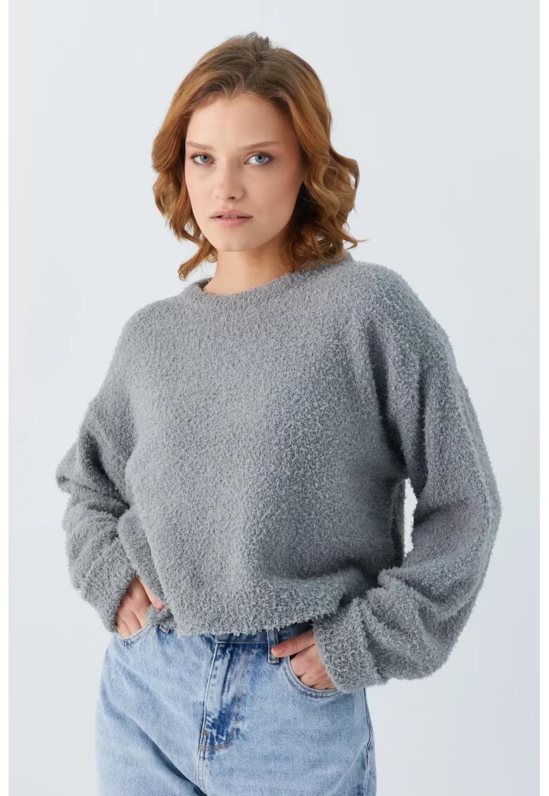 Mixray Pulover dama - Tricot - Gri -