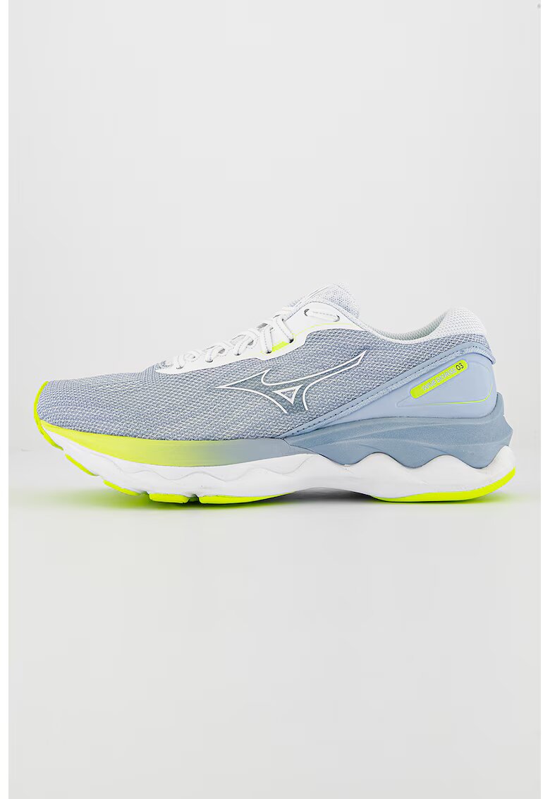 Mizuno Pantofi cu detalii logo - pentru alergare Wave Skyrise - Albastru prafuit/Alb murdar