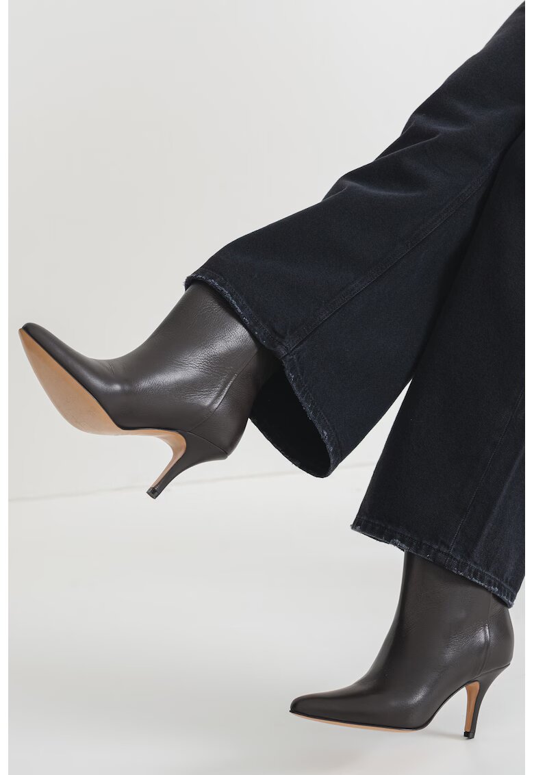 MM6 MAISON MARGIELA Botine cu varf ascutit - Maro cognac