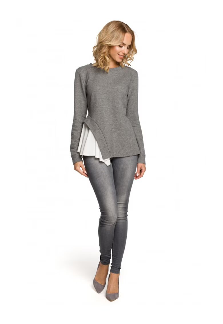 Moe Bluza dama - Bumbac/Poliester - Gri 98792