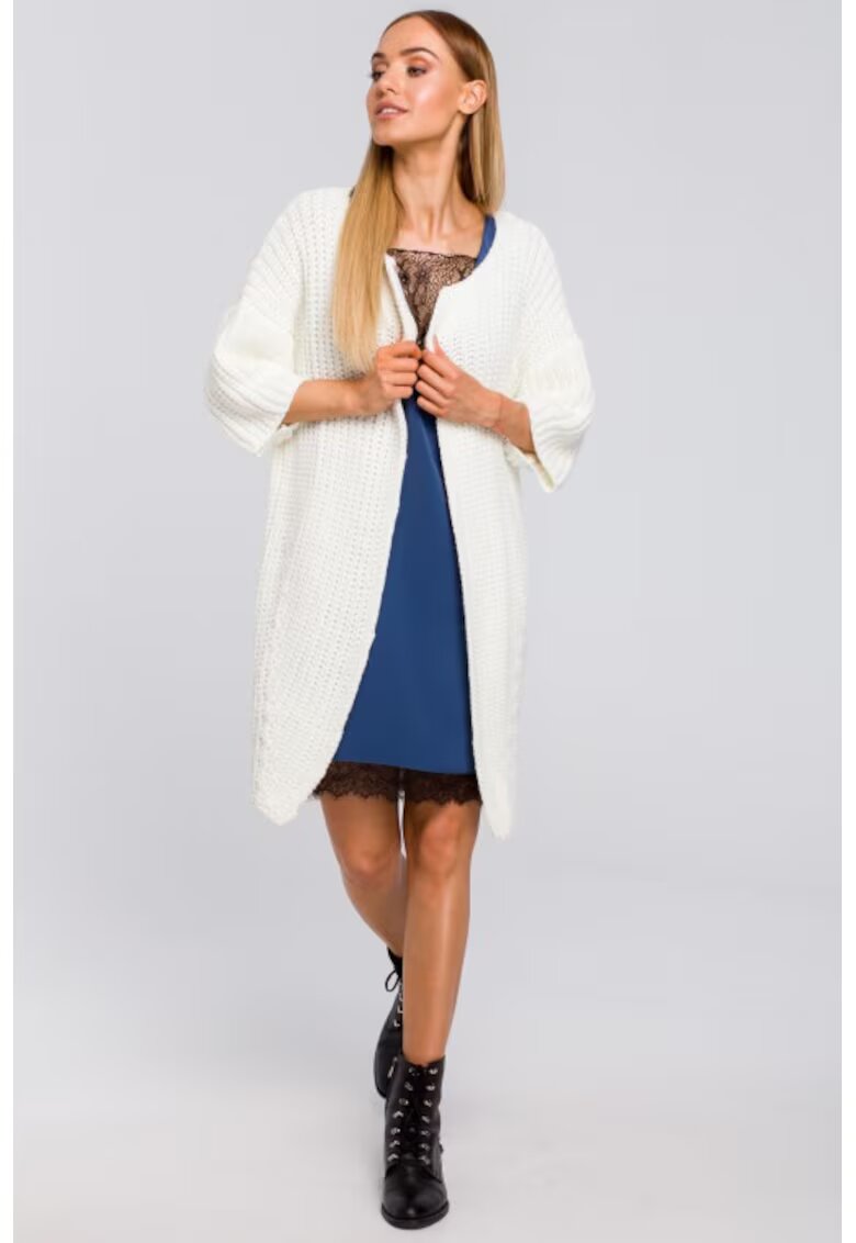 Moe Cardigan cu maneci medii - - Ecru