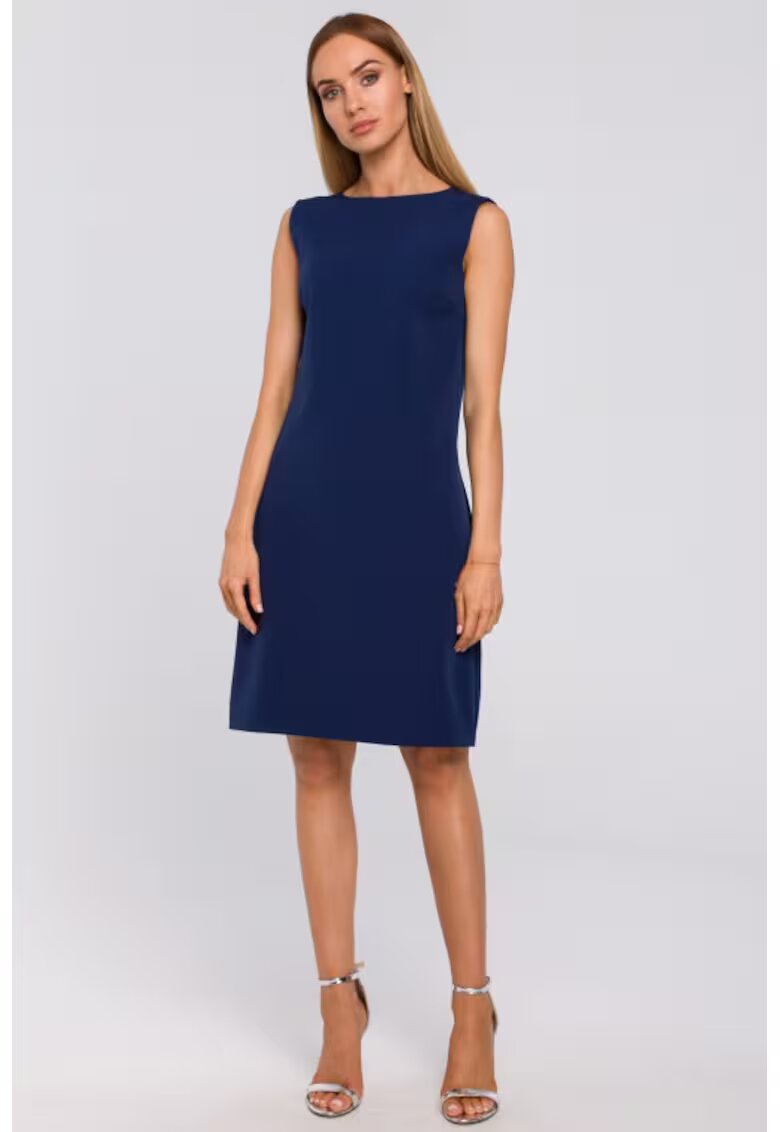 Moe Rochie cu decolteu adanc in V - pe spate - - Bleumarin