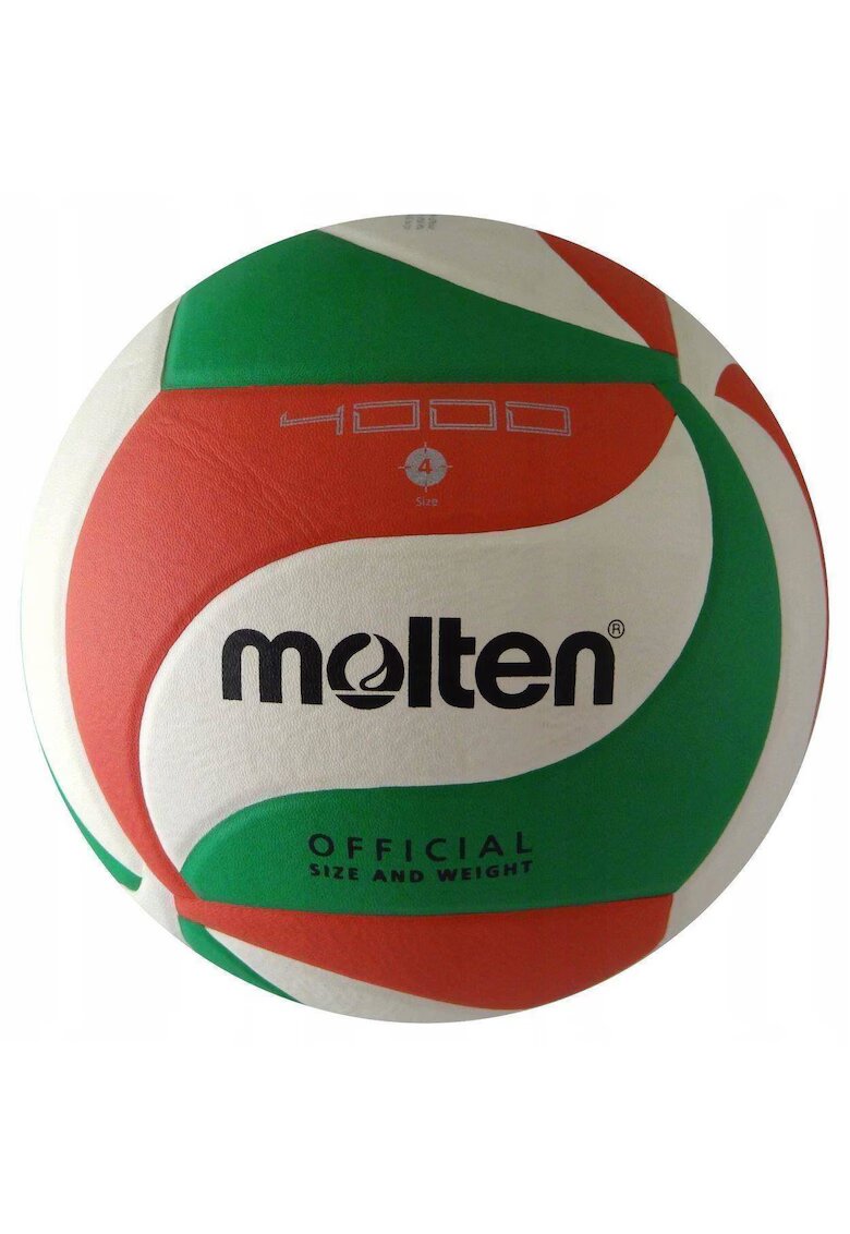 Molten Minge volei - V4M4000 - Material PU - Marime 4 - rosu - verde - alb