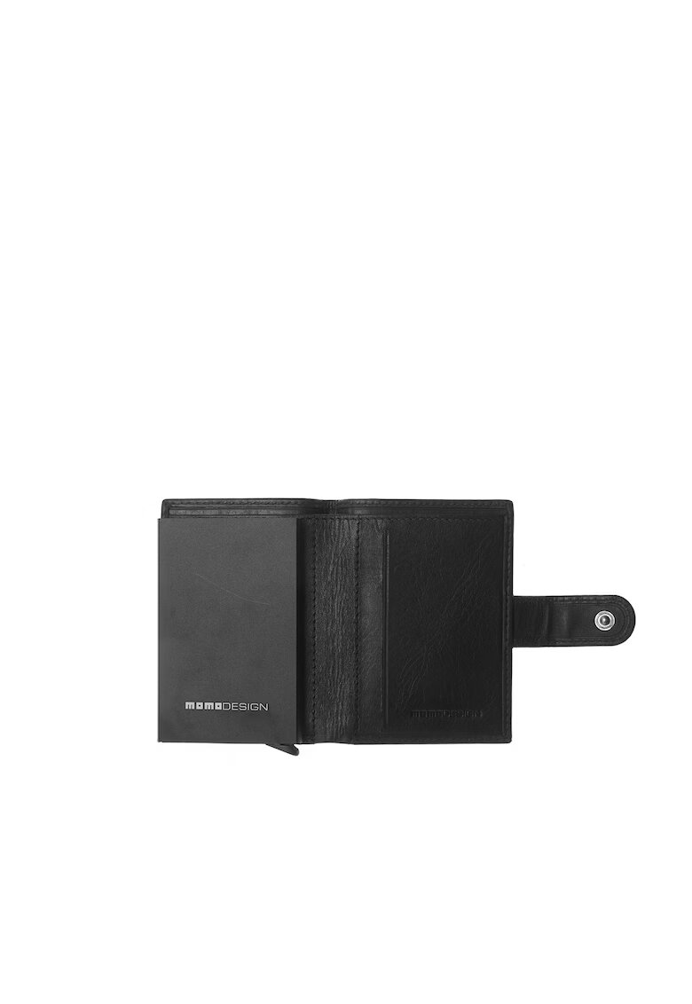 MOMO DESIGN Portofel din piele Umbria Prime - Negru