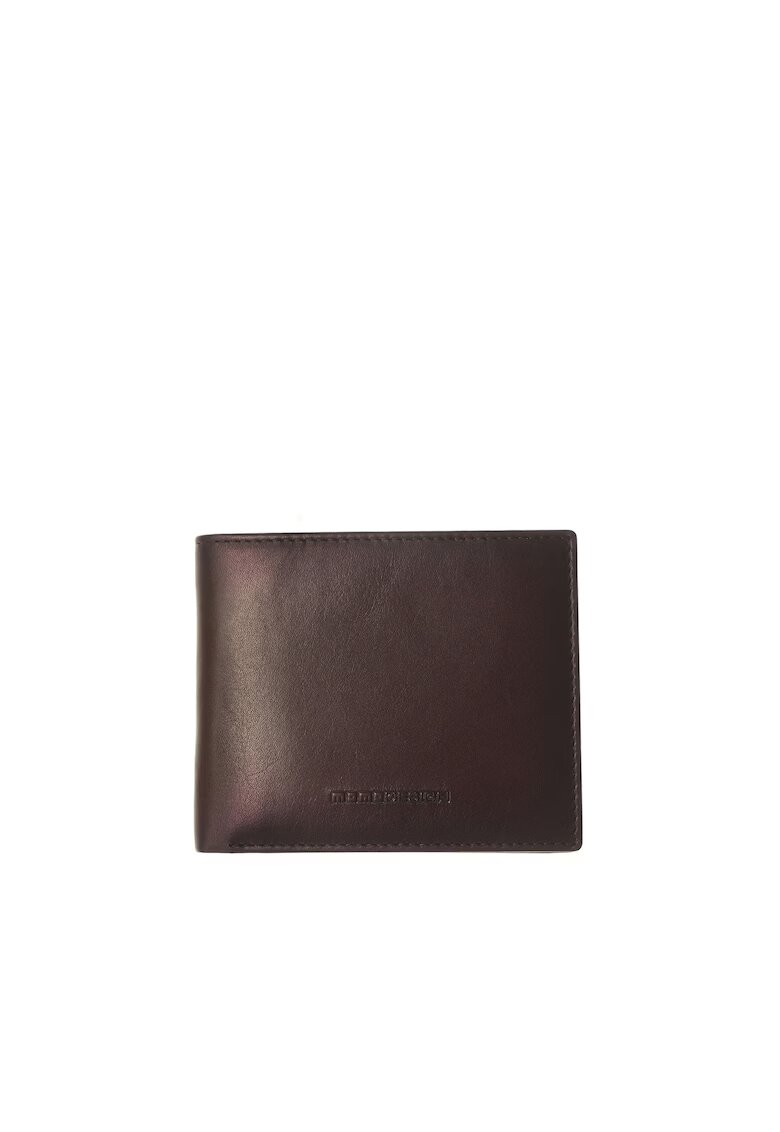 MOMO DESIGN Portofel pliabil din piele - Maro taupe