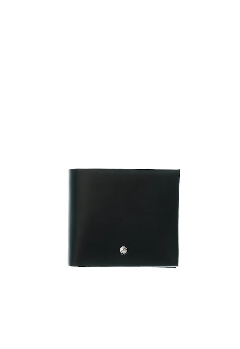 MOMO DESIGN Portofel pliabil din piele Umbria - Negru