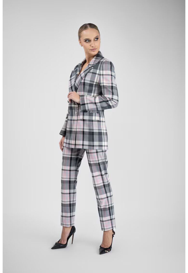 Monarh design Pantalon conic in carouri