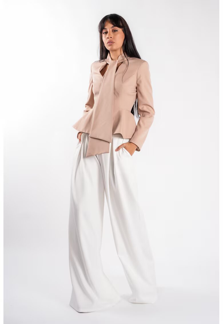 Monarh design Pantalon cu pliuri frontale