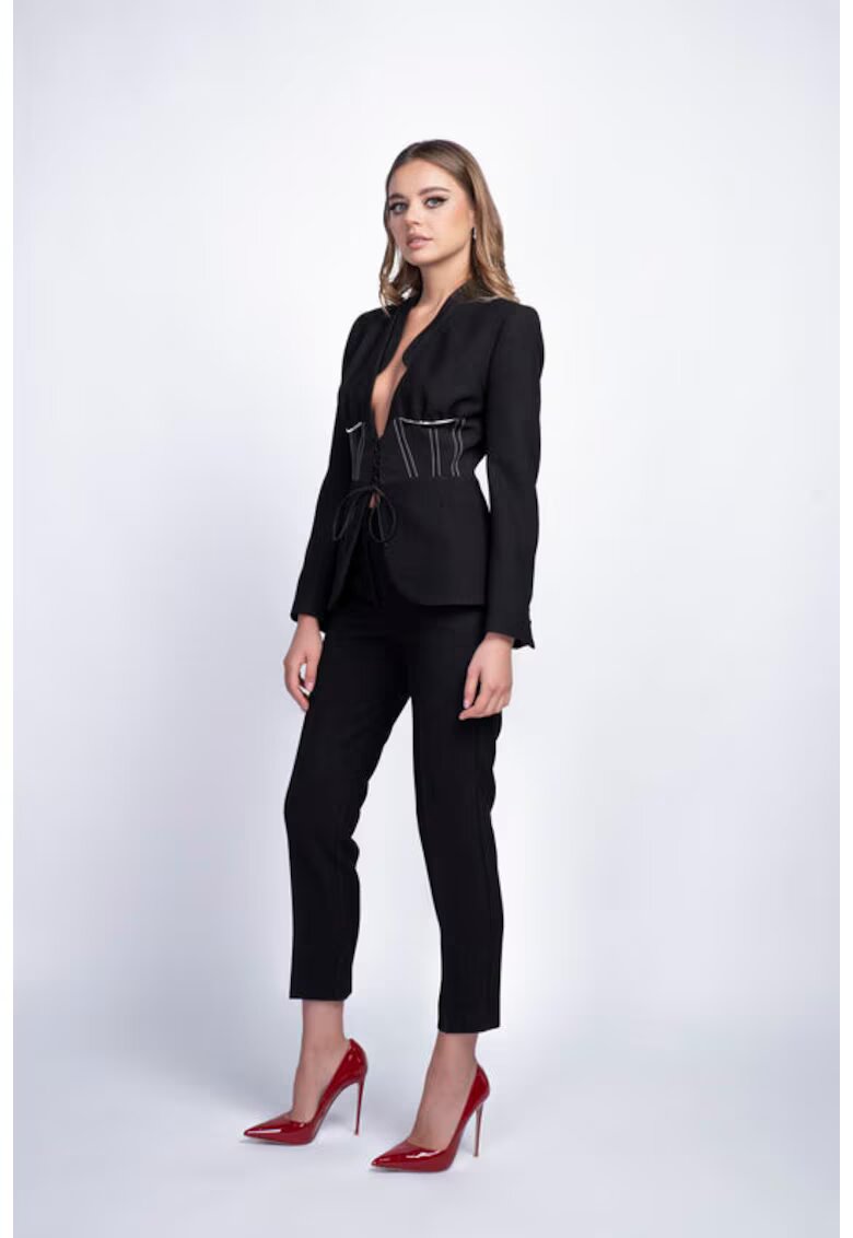 Monarh design Pantaloni casual cu buzunare