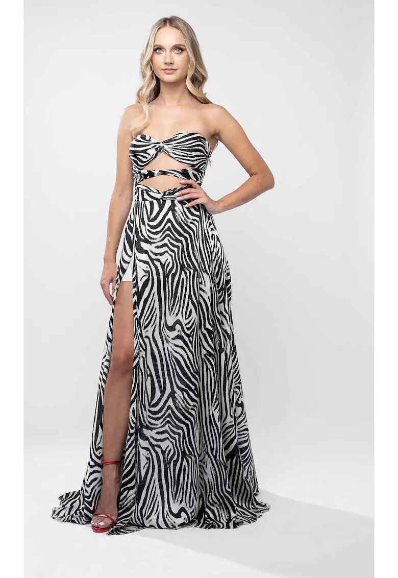 Monarh design Rochie lunga cu decupaje