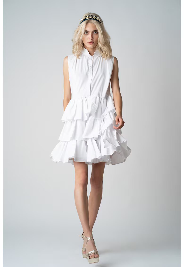 Monarh design Rochie mini cu aspect stratificat