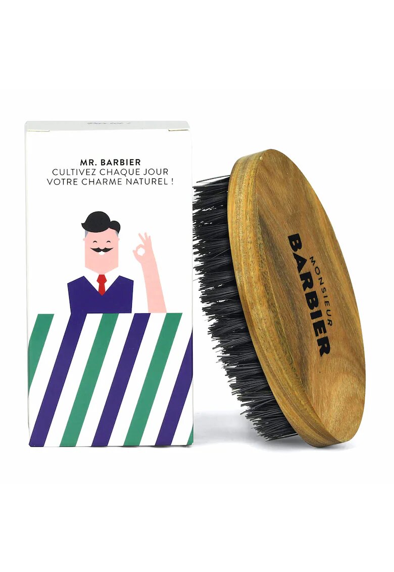 Monsieur BARBIER Perie pentru barba 100% vegana din lemn de santal - FINAL TOUCH - 1 buc