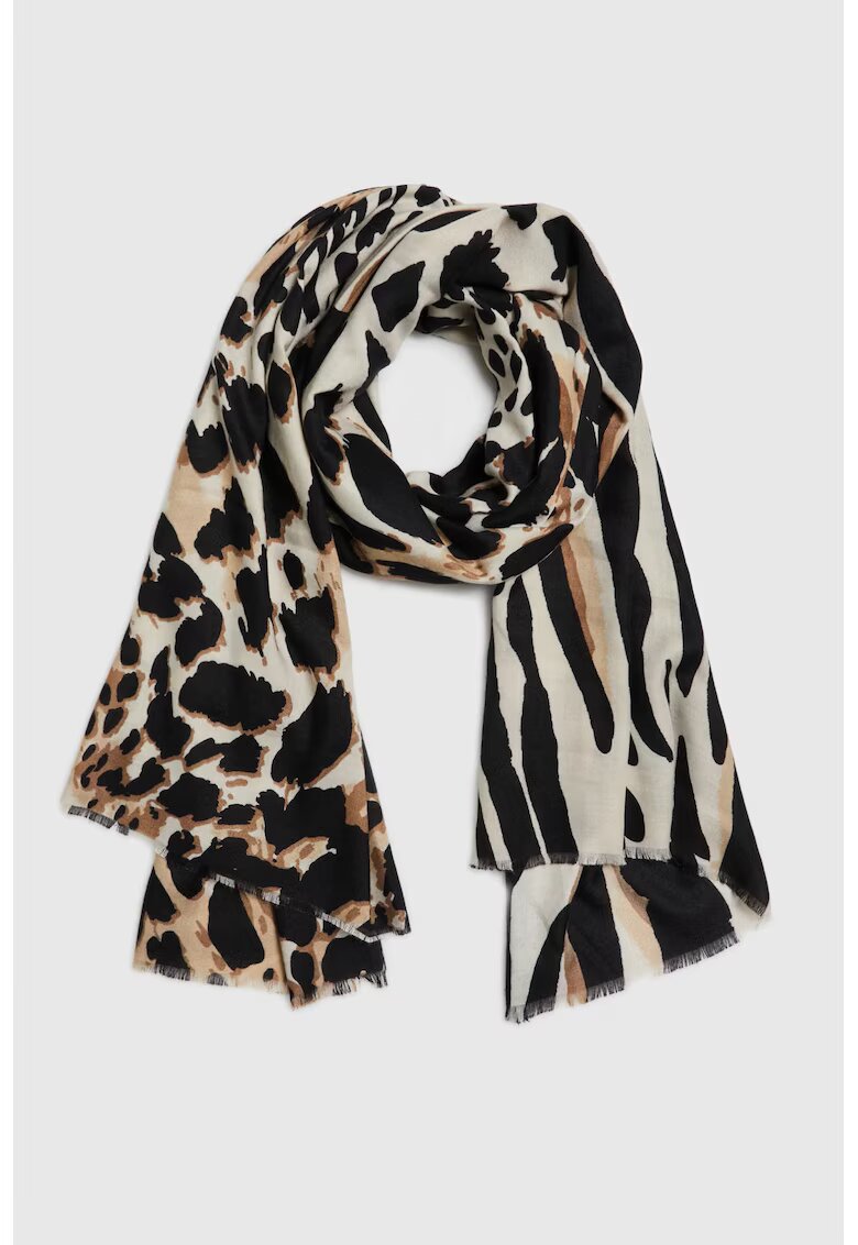 MOODO Esarfa - bej - animal print
