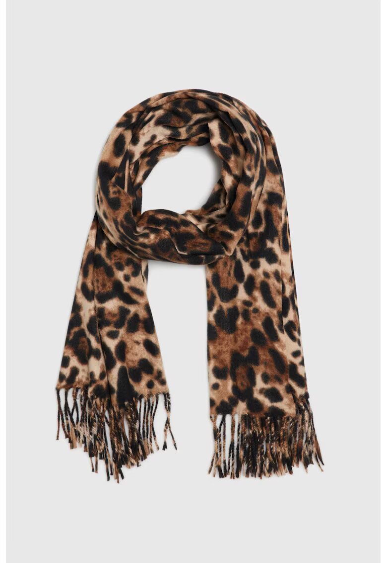 MOODO Esarfa - maro - poliester - animal print