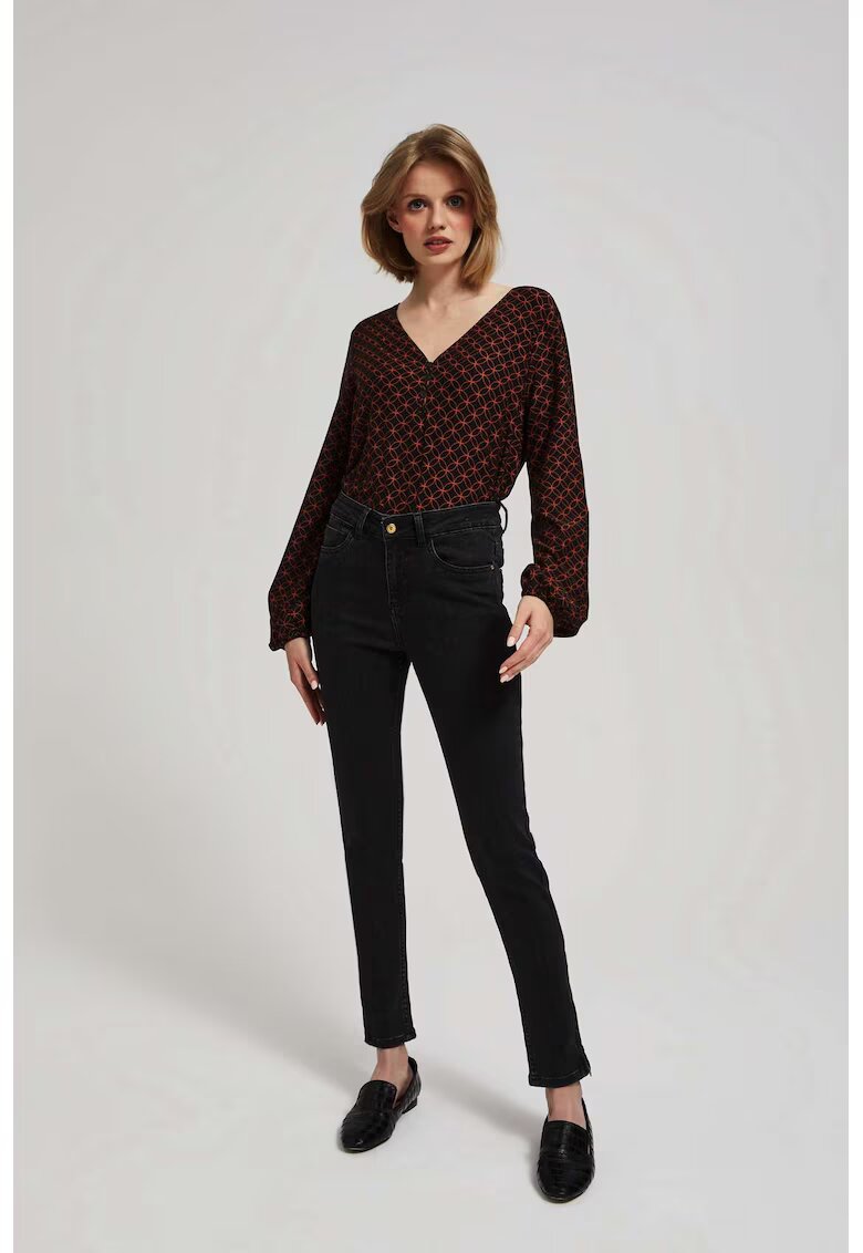 MOODO Jeansuri skinny negre - Negru
