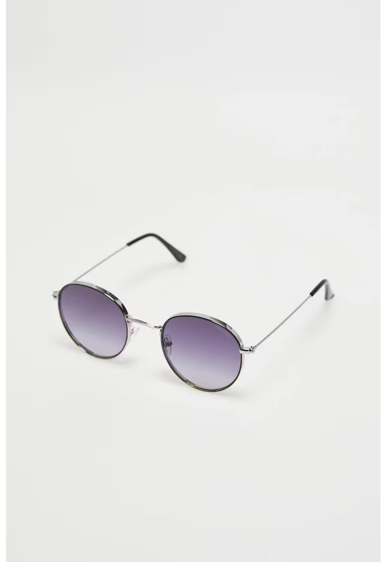 MOODO Ochelari de soare femei rame metalice argintii - lentile intunecate - protectie UV 400 -