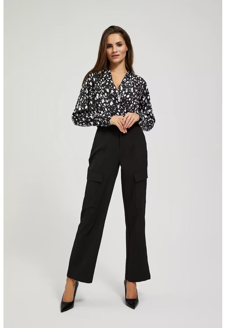 MOODO Pantaloni cargo - Negru