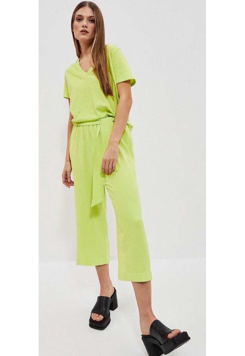 MOODO Pantaloni dama - Poliester - Verde - Verde