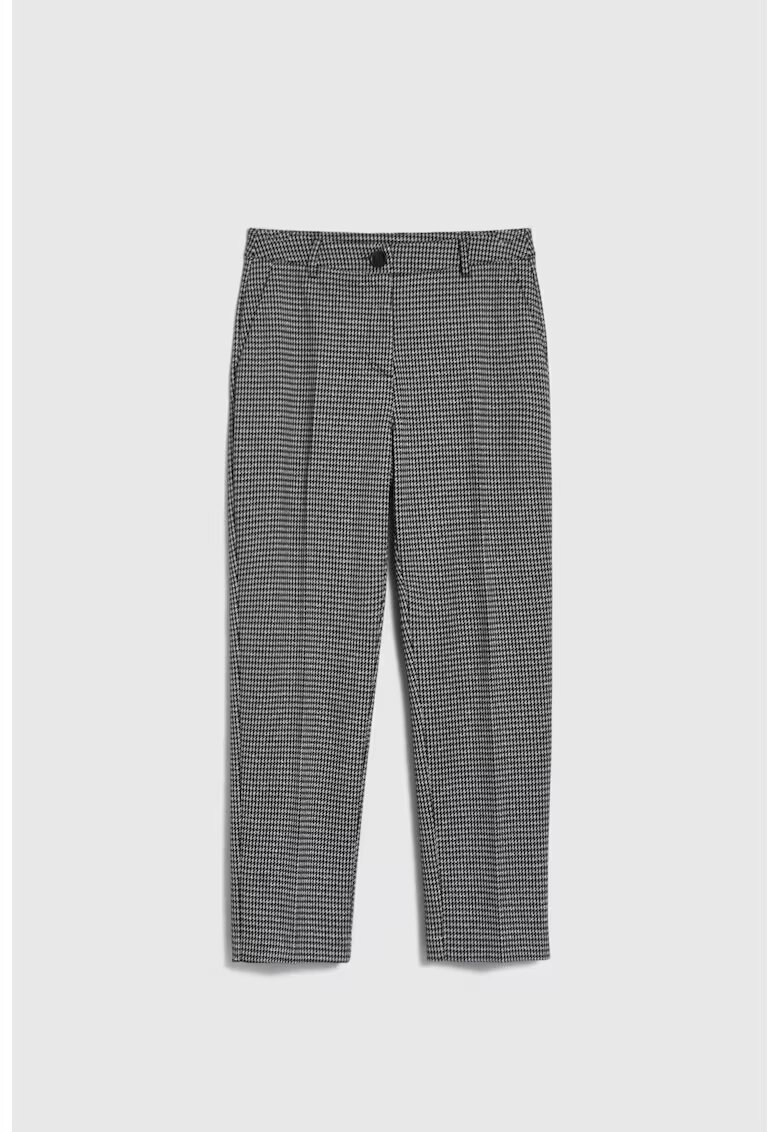 MOODO Pantaloni gri cu model pepit - Gri
