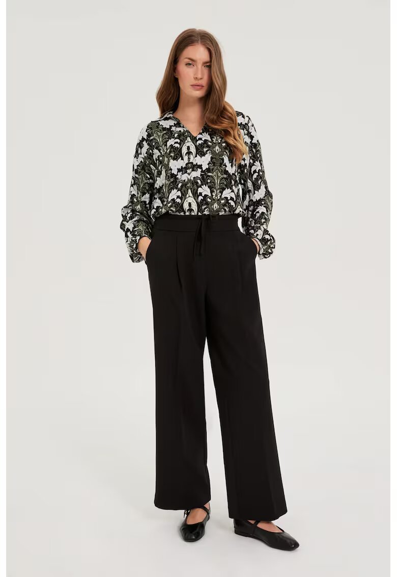 MOODO Pantaloni negri eleganți - Negru