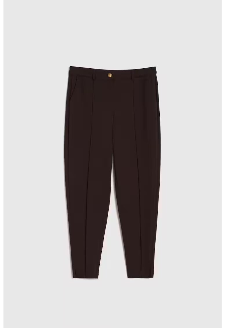 MOODO Pantaloni tigareta maro - Maro