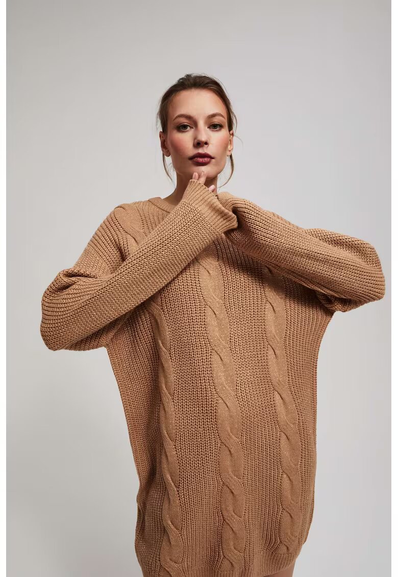 MOODO Rochie din tricot - Bej