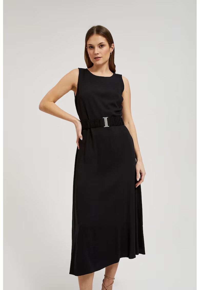 MOODO Rochie midi uni L-SU-4334 - Negru