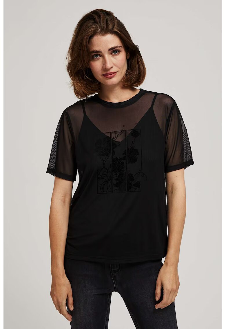 MOODO T-shirt femei negru - Negru