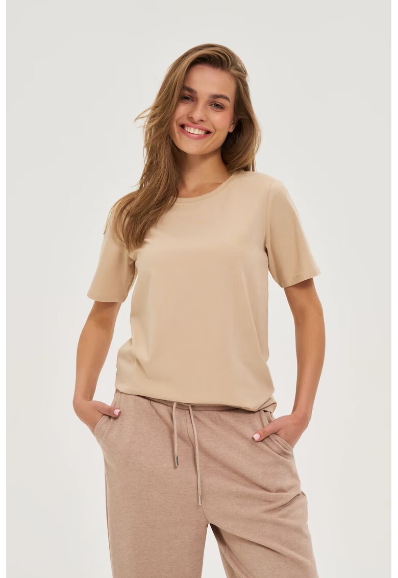 MOODO Tricou bumbac - Bej
