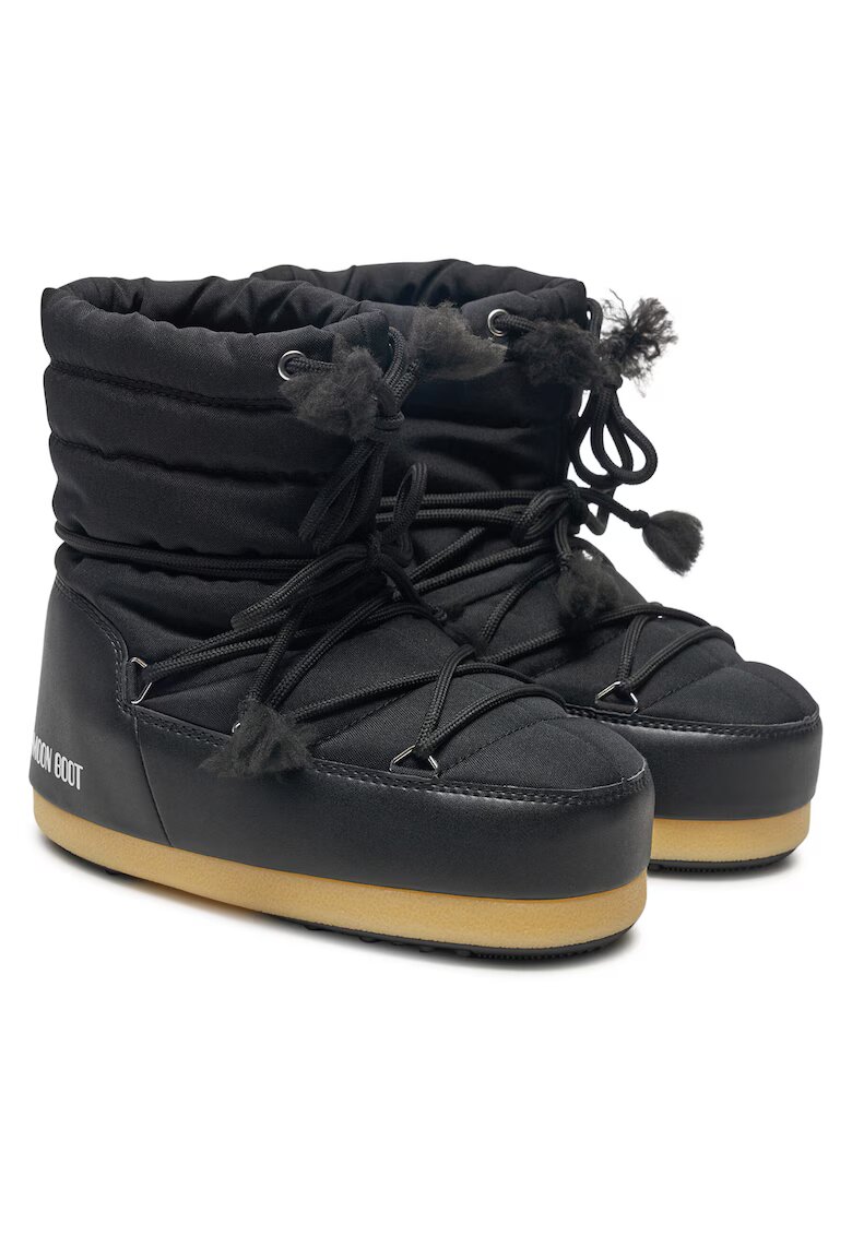 Moon Boot Cizme Black Evx Light - piele ecologica - negru -