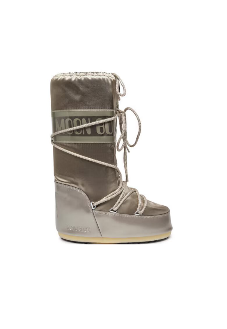 Moon Boot Cizme dama Platinum - piele ecologica - auriu -