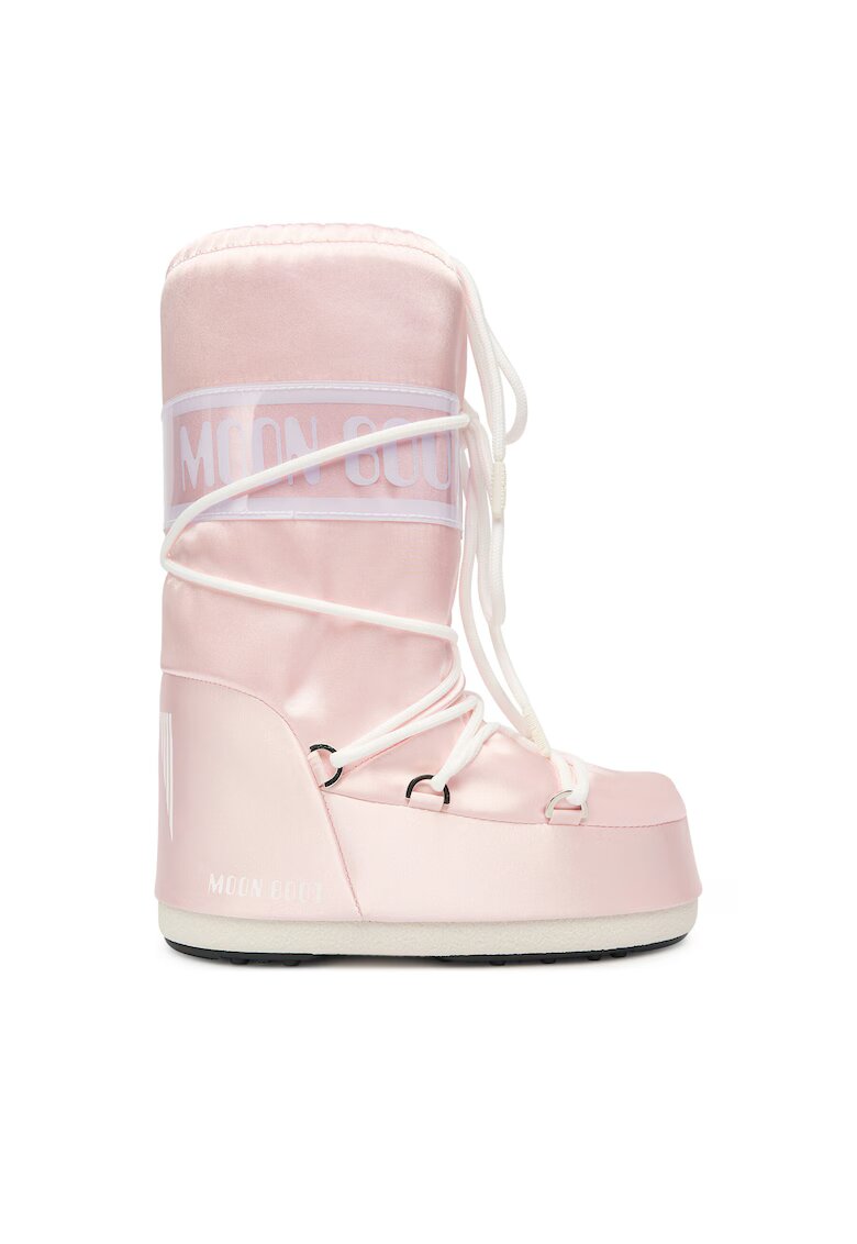 Moon Boot Cizme sport fete - piele ecologica - roz