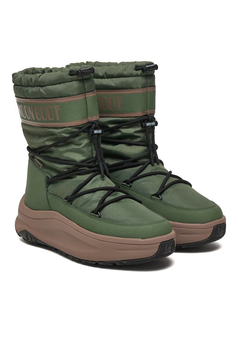Moon Boot Ghete barbati piele ecologica - Verde