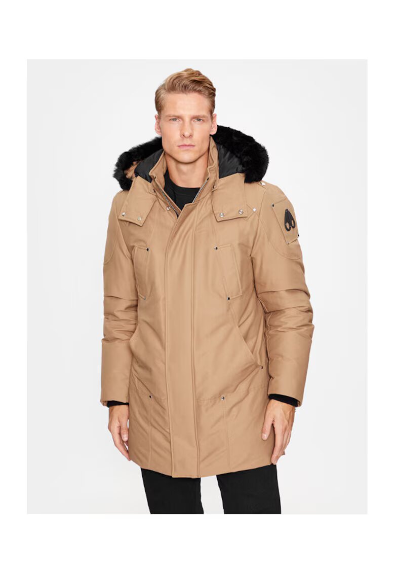 Moose Knuckles Geaca barbati - 303491437 - Bumbac/Nylon - Maro - Maro