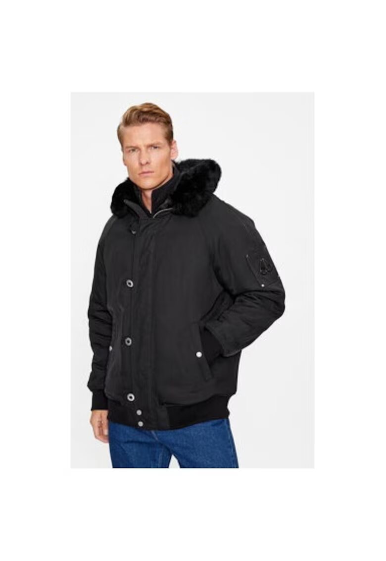 Moose Knuckles Geaca barbati - 303491451 - Nylon - Negru - Negru