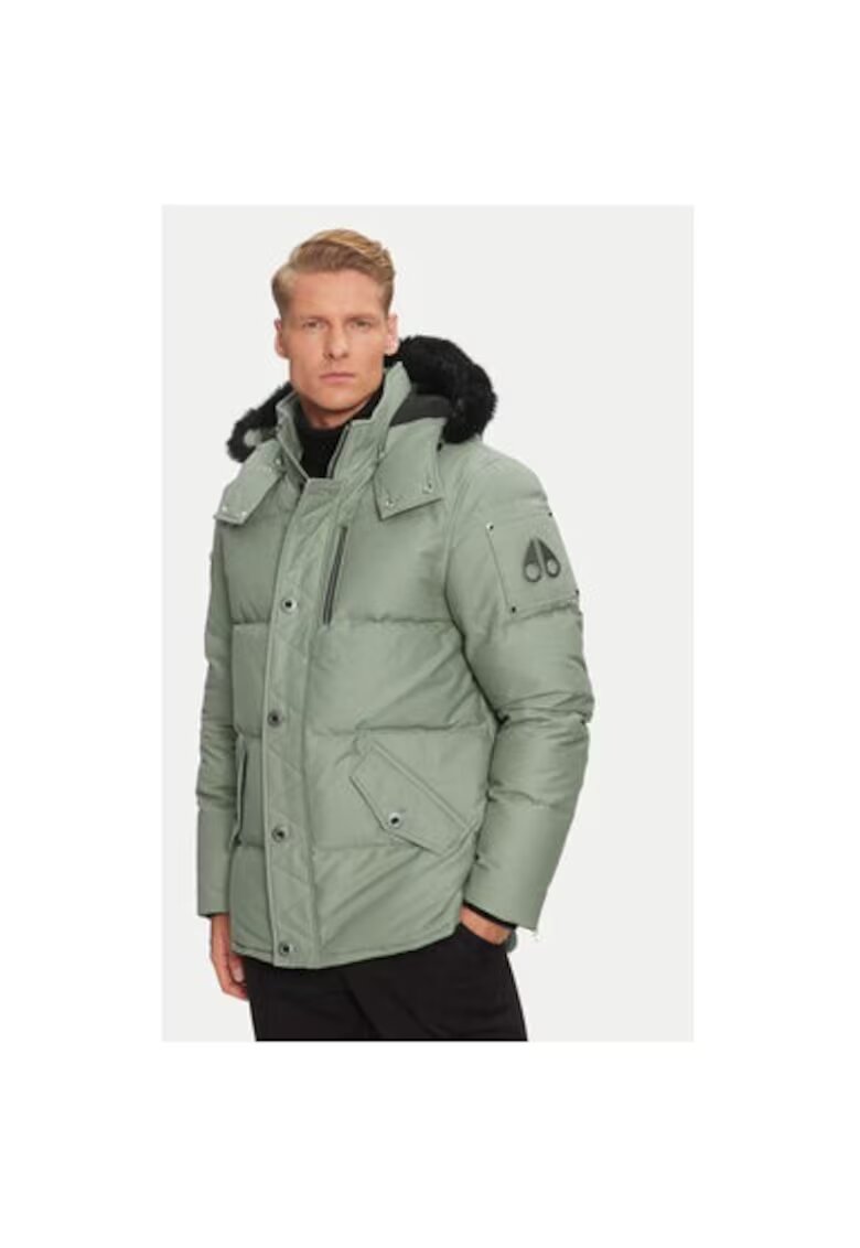 Moose Knuckles Geaca barbati - 304452888 - Bumbac/Nylon - Verde - Verde