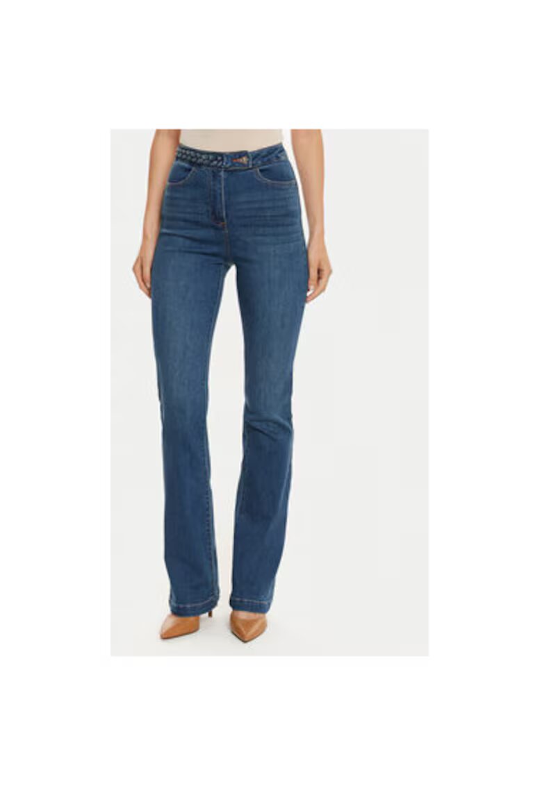 Morgan Blugi dama - 304479663 - Bumbac/Poliester - Albastru - Albastru